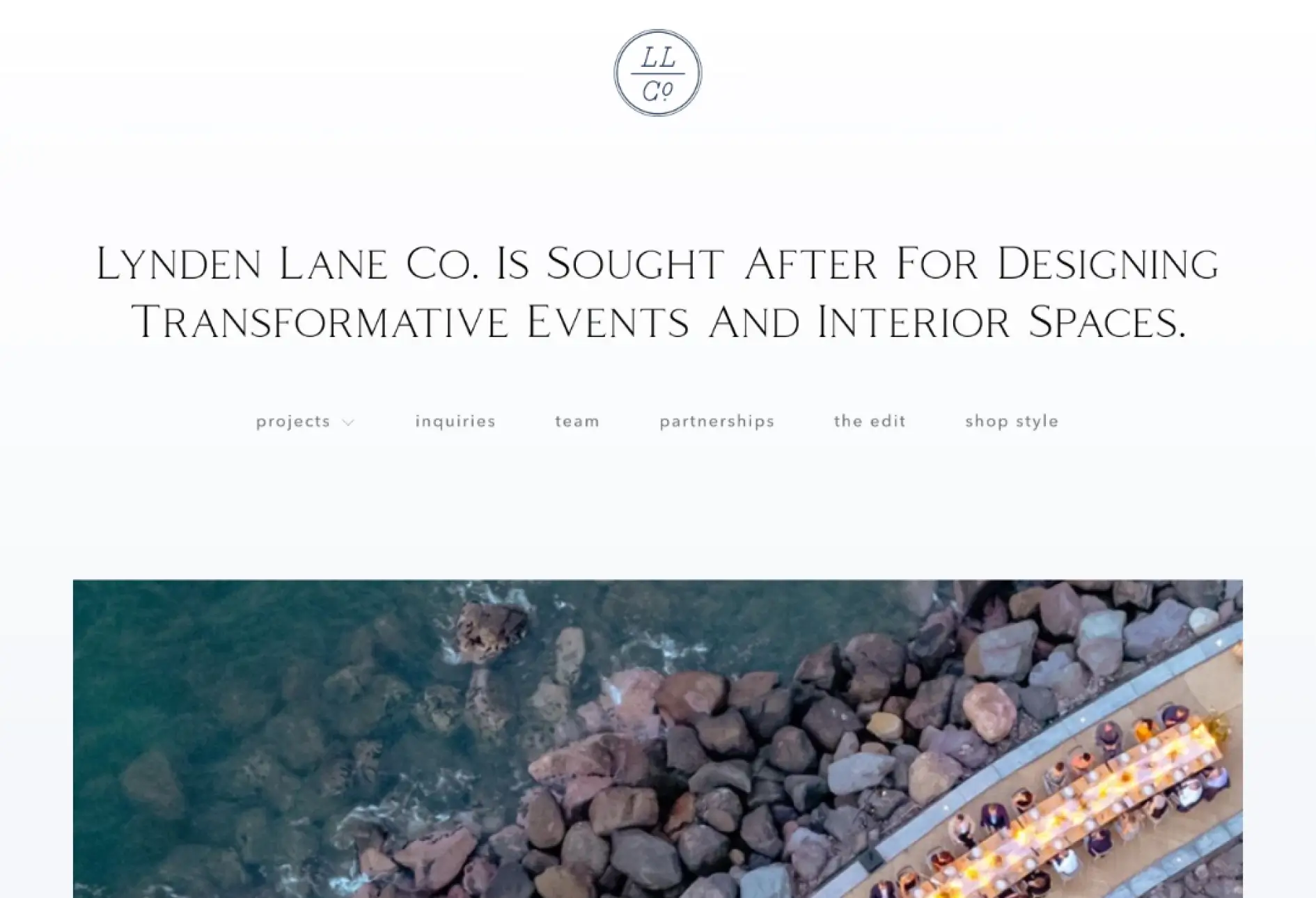 The Lynden Lane Co website designed and built by Markham Square.